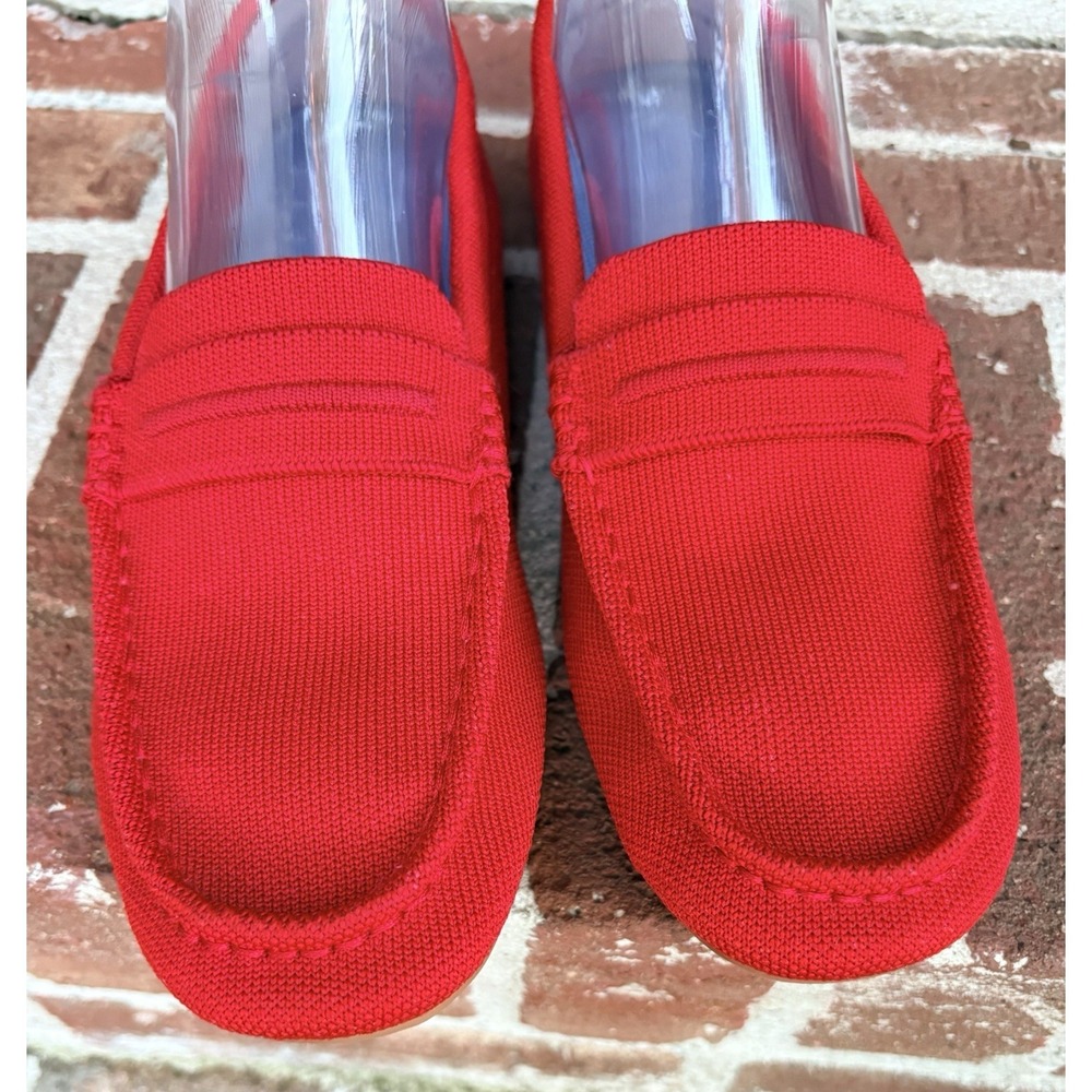EUC Rothy's The Driver Red Clementine Driving Slip On Loafers Size 9 - Picture 3 of 10